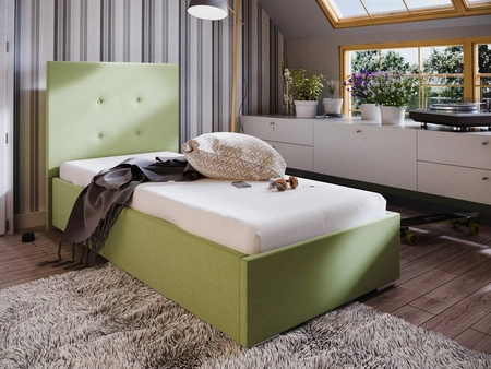 Bejar 90x200 mint gepolstertes Bett mit modernem Kopfteil, ideal für ein Jugendzimmer oder ein kleines Schlafzimmer