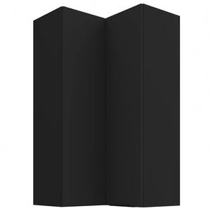 Eck-Küchenwandschrank Schwarz 60x60 GN-108 2F Metallkantengriff feuchtigkeits- und beschädigungsbeständiger Schrank