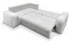 Ecksofa mit Schlaffunktion Bovec II grau links Komfort-Ecksofa mit einem stilvollen Charakter-Bettcontainer