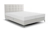 Boxspringbett Irvine 140x200 Esche grau Stilvolles Bett mit Bettzeugablage und hohem Kopfteil besticht durch sein elegantes Design