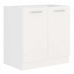 Küchenhochschrank mit Regal EkoWhite 80 D 2F BB dampf-, hitze- und spritzwasserbeständig