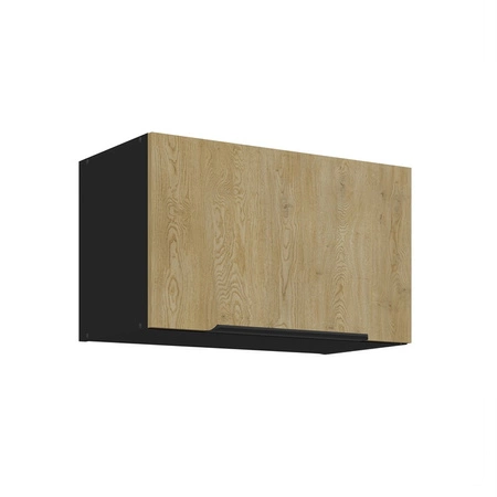 Küchenmöbel-Set Crotone 260 cm elegante Küchenschränke in dezenten und natürlichen Farben Griffe mit Metallkante