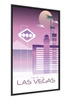 Poster Reise nach Las Vegas 70x100 gerahmtes Poster Präzisionsdruck mit stilvoller Grafik perfekte Dekoration für Wohnzimmer oder Schlafzimmer