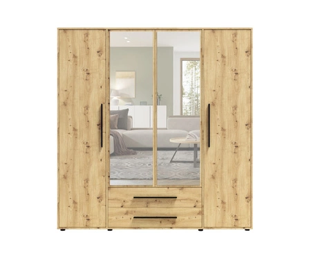 Schlafzimmermöbel-Set Maxione Eiche handwerklich elegant und vielseitig Schlafzimmermöbel geschmackvolle Griffe hochwertige Verarbeitung