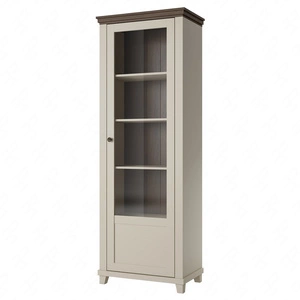 Vitrine Evora 71 cm beige / Eiche dunin rechts wird Liebhaber von ausdrucksstarken Interieur ideal für das Wohnzimmer und Esszimmer begeistern