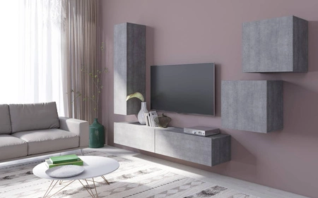 Wohnwände Ventom Beton colorado modernistisches Design fügt sich perfekt in jede Einrichtung ein