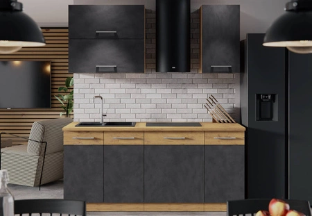 Valico Küchenmöbel-Set 180 cm Küchenschränke sehen in klassischen und modernen Interieurs großartig aus