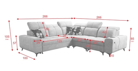 Ecksofa mit Schlaffunktion Buffalo III dunkelbeige rechtsseitiges Komfort-Ecksofa mit ästhetischer Ausführung mit Bettzeugcontainern