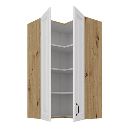 Hängender Ecke-Küchenschrank Scandi 60x60 GN-108 2F schrankdicht gegen Wasserdampf hohe Temperaturen und verschüttete Flüssigkeiten