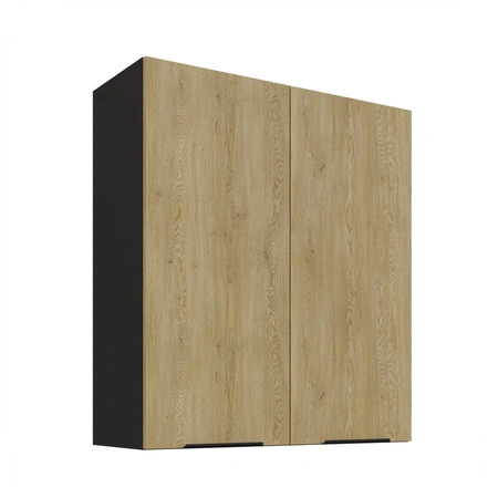 Küchenhängeschrank Crotone 80 G-90 2F Metallkantengriffe feuchtigkeits- und beschädigungsbeständiger Schrank