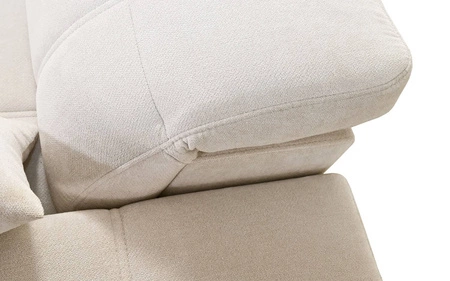 Ecksofa mit Schlaffunktion Penejos VIII creme rechts stilvolles Ecksofabett aus strapazierfähigem Stoff