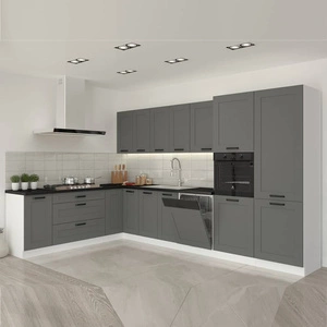 Avola Eck-Küchenmöbel-Set 210x350 cm ideal für klassische und moderne Innenräume