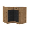 Vanimo Eck-Küchenschrank 90x90 DN 2F BB dampf-, temperatur- und spritzwasserbeständiger Schrank