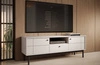 TV-Schrank Modesta 154 cm beige schlicht und solide in gedeckten Farben dezente Metallgriffe ideal für Innenräume im japanischen Stil