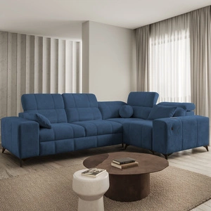 Ecksofa mit Schlaffunktion Penejos II blau rechtes Ecksofa mit Bettkasten für alltäglichen Liegekomfort