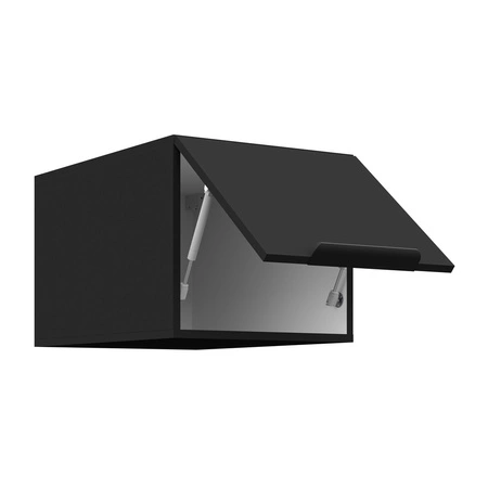 Eck-Küchenmöbelset Brianza / Schwarz 330x210 cm Griffe aus Metall sehen in modernen Innenräumen toll aus