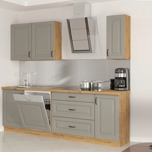 Küchenmöbel-Set Delos 230 cm Schränke sehen in skandinavischen klassischen und modernen Interieurs großartig aus