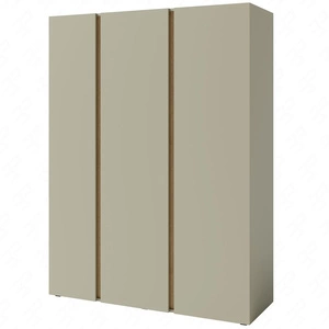 Kleiderschrank Paguro 145 cm Eukalyptus / eiche baltic dune modernes Design ABS-Finish Kleiderschrank für Jugendzimmer