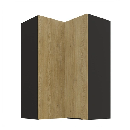 Eck-Küchenoberschrank Crotone 60x60 GN-90 2F Metallkantengriff feuchtigkeits- und beschädigungsbeständiger Schrank