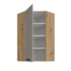 Linosa 60x60 GN-108 1F Eck-Küchenoberschrank dampf-, hitze- und auslaufsicherer Schrank