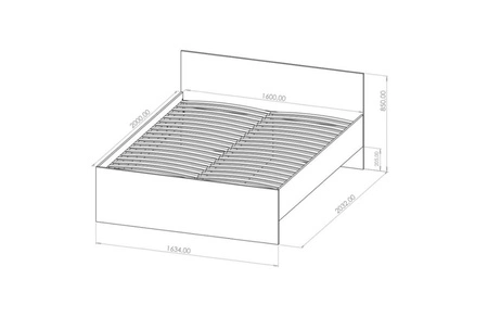 Bett Maxione 160x200 cm beige Bettwäschestauraum in Form einer ausziehbaren Schublade ideales Bett für Schlafzimmer hohes bequemes Kopfteil