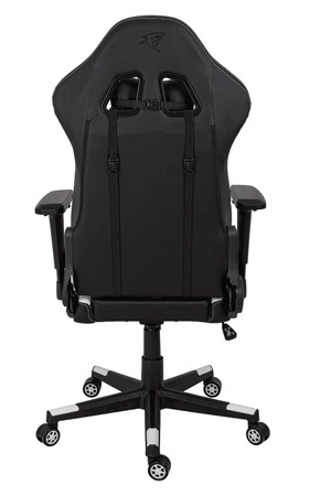 Gaming-Sessel Ares Pro schwarz/weiß komfortabler und funktionaler Sessel mit verstellbaren Armlehnen stabiles Metallgestell