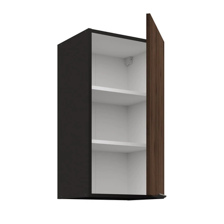 Eck-Küchenmöbelset Brianza / Schwarz 330x210 cm Griffe aus Metall sehen in modernen Innenräumen toll aus