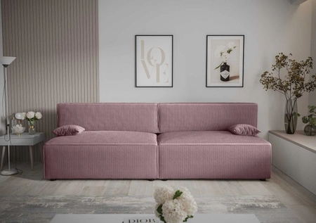 Brandon XL Schlafsofa heather modernes Design und breite Funktionalität dreidimensionaler Stoff mit ausdrucksvollen Streifen