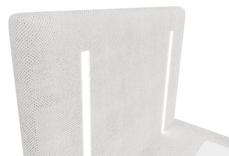 Boxspringbett Norco 90x200 grau Esche stilvolles Bett mit Stauraum Box Beleuchtung im Kopfteil fügt eine einzigartige Note