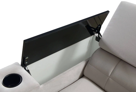 Ecksofa mit Schlaffunktion Belvi III schwarz rechts bequemes und elegantes Ecksofa für das Wohnzimmer mit praktischem Stauraum in der Seite