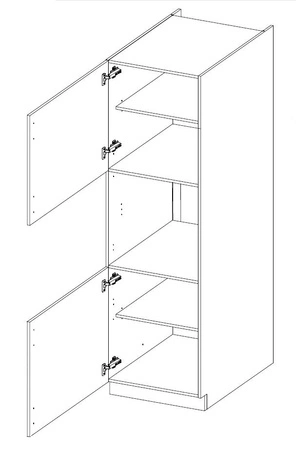 Livio 285x170 cm Eckküchenmöbel-Set ideal für klassische und moderne Innenräume