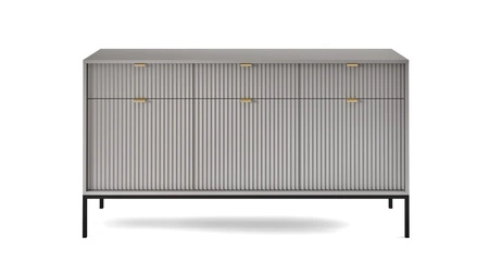 Kommode mit Schubladen Lovro 154 cm grau modernes Design wird die Liebhaber von markanten Interieurs begeistern