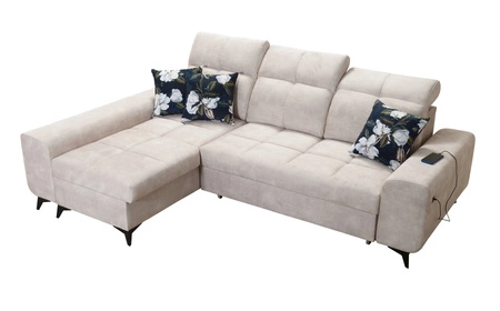 Ecksofa mit Schlaffunktion Buffalo braun links funktionelles und stilvolles Ecksofa mit Bettkasten
