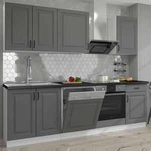 Tilos Küchenmöbel Set 250 cm Schränke sehen in skandinavischen klassischen und modernen Interieurs großartig aus