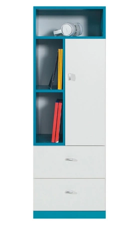 Mobi 3 Kindermöbel-Set weiß/türkis ideal für ein Jugend- oder Kinderzimmer im trendigen Stil