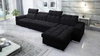 Ecksofa mit Schlaffunktion Luigi XII schwarz rechte Seite stilvolle Ecksofa für Wohnzimmer in minimalistischen und eleganten Finish