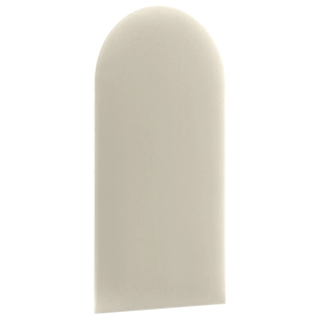 Wally gepolstertes Paneel 30x80 cm cremefarben stilvolles Wandpaneel Zaun Veloursstoff modisches Finish für jede Einrichtung