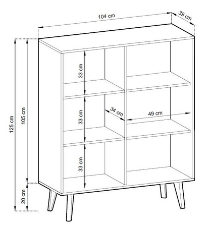 Saipan 104 cm hohe Kommode schwarz / Eiche handwerkliches Design und komfortable Möbel modernes Design elegante Form in einem modernen Stil dekorative kannelierte Dekoration