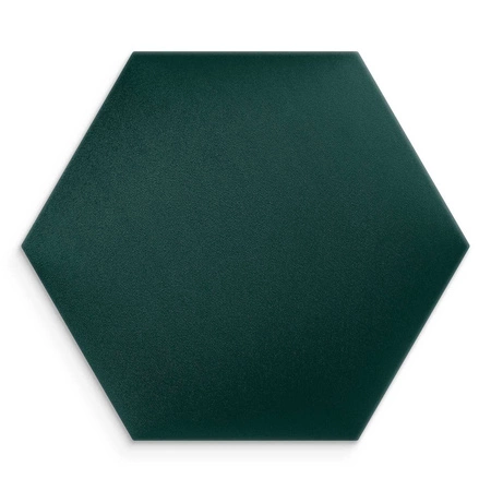 Polsterpaneel Hexagon 30x26 cm türkis stilvolles Wandpaneel Veloursstoff modische Dekoration jedes Interieurs