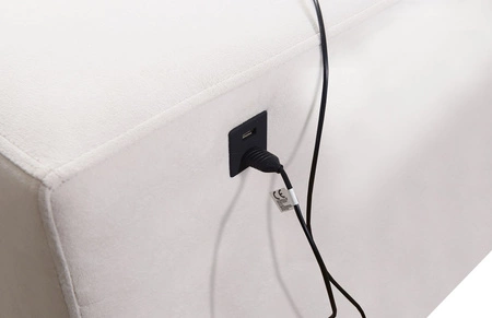 Ecksofa mit Schlaffunktion Kelly Sleek X grau rechtes extrem elegantes Ecksofa für Wohnzimmer mit verstellbaren Kopfstützen