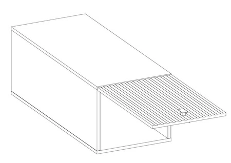 Verdi 40 NAGU-36 1F feuchtigkeits- und beschädigungsbeständiger Schrank schwarze Metallgriffe