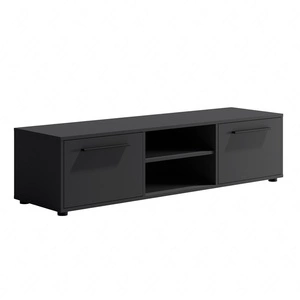 RTV-Schrank Maxione 150 cm schwarz einfaches Design TV-Schrank mit Regal minimalistisches und universelles Design