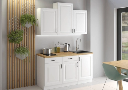 Snow Küchenmöbel-Set 150 cm Schränke sehen in klassischen und modernen skandinavischen Interieurs großartig aus