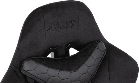 Gaming-Sessel Altimus Pro schwarz komfortabler Sitz aus strapazierfähigem Alcantara verstellbare Armlehnen und Rückenlehne stabiler Rahmen