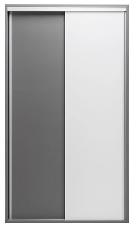 Jugendmöbelset Yugo in Esche grau/weiß glänzend, ideal für ein Jugendzimmer in einem trendigen und modernen Stil