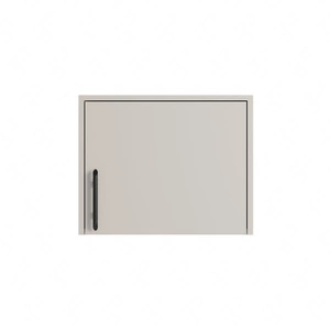 Kleiderschrank Erweiterung Caspe 50 cm beige modernes Design ABS-Finish und Aluminium-Griffe