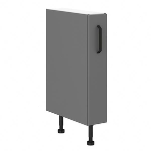 Stehender Küchenschrank Verdi 15 D CARGO BB feuchtigkeits- und beschädigung beständiger Schrank schwarze Metallgriffe
