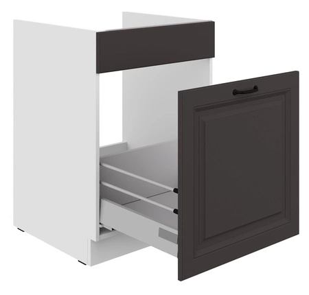 Spülenschrank mit Schublade Silber 60 ZL 1S BB dampf-, hitze- und spritzwasserbeständiger Schrank