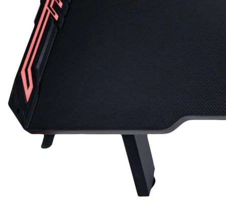 Y-Striker schwarz modernen Gaming-Schreibtisch mit LED-Beleuchtung bereichert kohlenstoffbeschichtete Platte