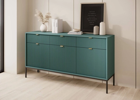 Kommode mit Schubladen Lovro 154 cm pastellgrün modernes Design wird die Liebhaber von markanten Interieurs begeistern